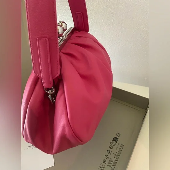 MaxMara Fuchsia Clutch with Silver Accents - Picture 4 of 9